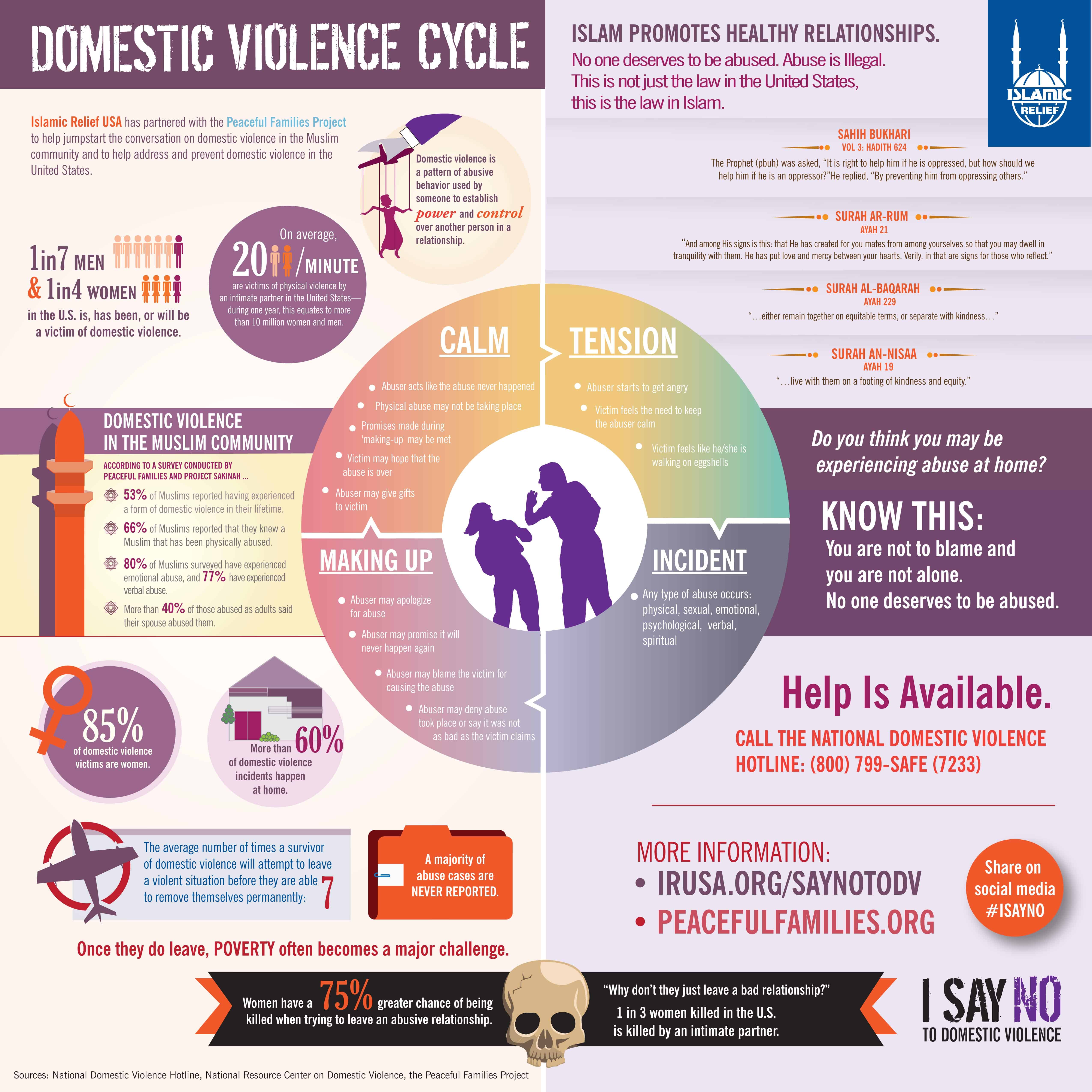 Infographic: Domestic Violence Cycle
