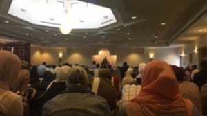 In just 15 minutes, the Islamic Center of Flint raised over $10,000 during a fundraiser for hurricane relief. (Photo: Shona Siddiqui)