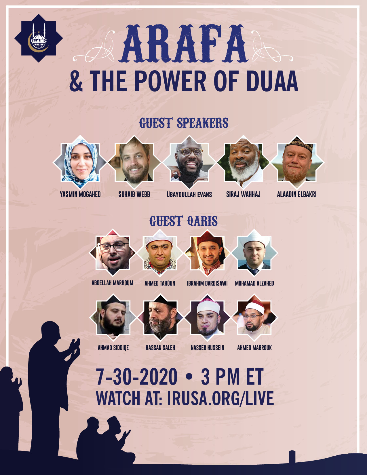 Save the Date Arafa & The Power of Duaa Islamic Relief USA