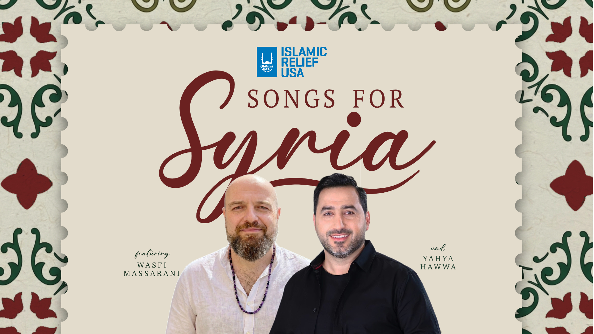 Songs for Syria — featuring Wasfi Massarani & Yahya Hawwa
